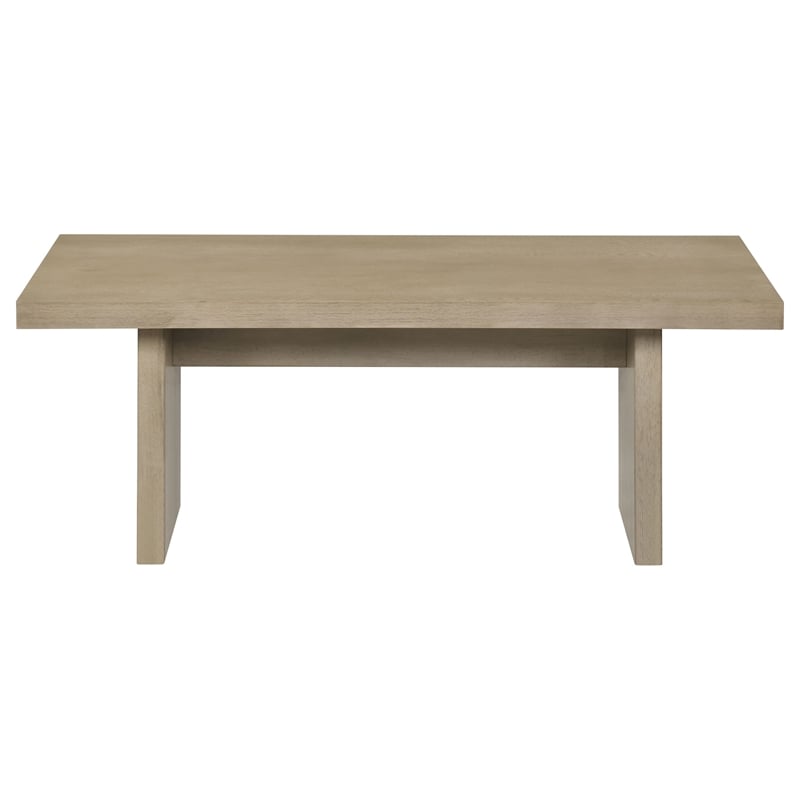 Coaster Decker 3-Piece Transitional Wood Coffee and End Table Set in Natural Oak