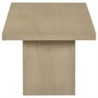 Coaster Decker 3-Piece Transitional Wood Coffee and End Table Set in Natural Oak