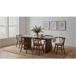 Coaster Decker 7-Piece 82-Inch Wood Dining Set with Spindle Chair in Walnut