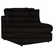 Coaster Blaine Fabric Upholstered Soft Cushion Armless Chair in Chocolate