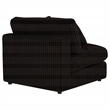 Coaster Blaine Fabric Upholstered Soft Cushion Armless Chair in Chocolate