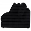 Coaster Blaine Fabric Upholstered Soft Cushion Armless Chair in Black