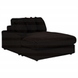 Coaster Blaine Fabric Upholstered Reversible Chaise Sectional Sofa in Chocolate