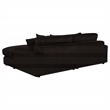 Coaster Blaine Fabric Upholstered Reversible Chaise Sectional Sofa in Chocolate