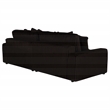 Coaster Blaine Fabric Upholstered Reversible Chaise Sectional Sofa in Chocolate