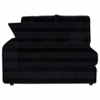 Coaster Blaine Fabric Upholstered Reversible Chaise Sectional Sofa in Black