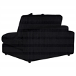 Coaster Blaine Fabric Upholstered Reversible Chaise Sectional Sofa in Black