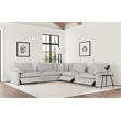 Coaster Collins 7-Piece Fabric Modular Power Reclining Sectional in Gray
