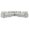 Coaster Collins 7-Piece Fabric Modular Power Reclining Sectional in Gray