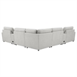 Coaster Collins 7-Piece Fabric Modular Power Reclining Sectional in Gray