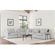 Coaster Collins 7-Piece Fabric Modular Power Reclining Sectional in Gray