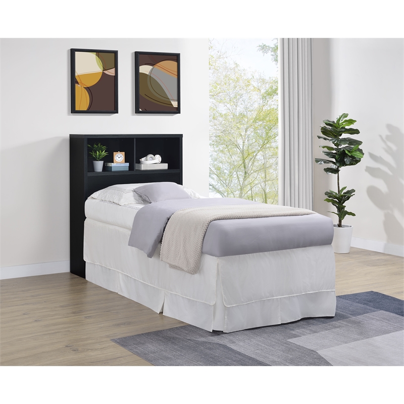 Coaster Westpark 49-inch Twin Wood Bookcase Headboard in Black