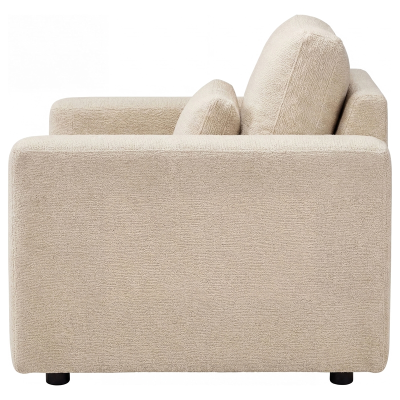 Coaster Amador Chenille Upholstered Track Arm Accent Chair in Camel
