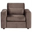 Coaster Amador Chenille Upholstered Track Arm Accent Chair in Chocolate