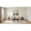 Coaster Amador Chenille Track Arm Sofa with Loose Cushions in Camel