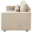 Coaster Amador Chenille Track Arm Sofa with Loose Cushions in Camel