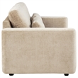 Coaster Amador Chenille Upholstered Track Arm Loveseat in Camel