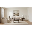 Coaster Amador 2-piece Chenille Upholstered Track Arm Sofa Set in Camel
