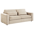 Coaster Amador 2-piece Chenille Upholstered Track Arm Sofa Set in Camel
