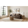 Coaster Amador Chenille Upholstered Track Arm Sofa in Chocolate