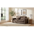 Coaster Amador Chenille Upholstered Track Arm Loveseat in Chocolate
