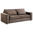 Coaster Amador 3-piece Chenille Upholstered Track Arm Sofa Set in Chocolate