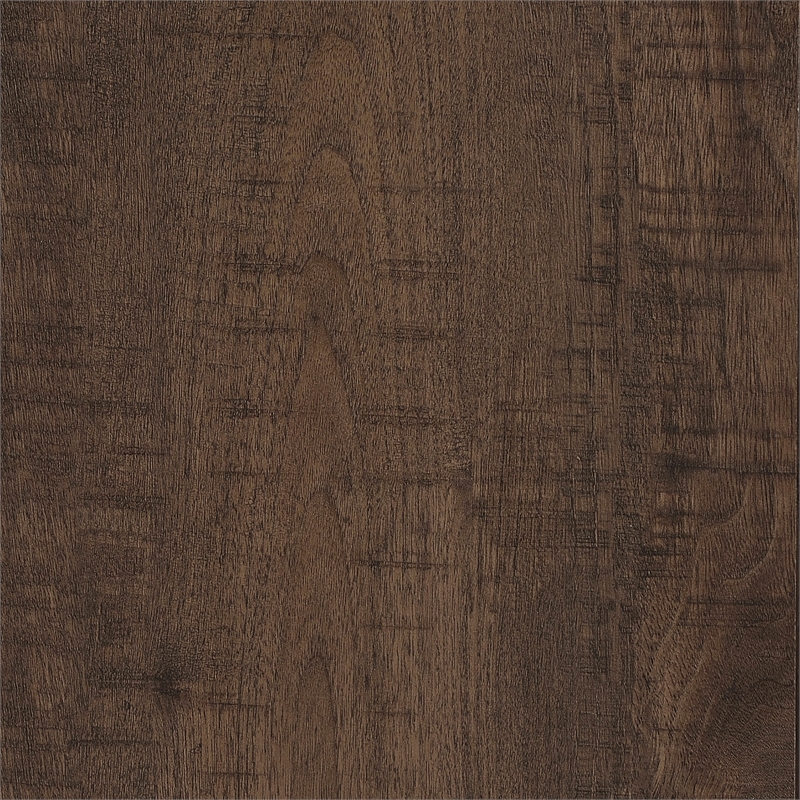 Coaster Aragon Engineered Wood Round Panel Base End Table in Brown