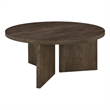 Coaster Aragon Engineered Wood Round Panel Base Coffee Table in Brown