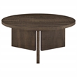 Coaster Aragon 2-Piece Engineered Wood Round Coffee Table Set in Brown