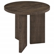 Coaster Aragon 2-Piece Engineered Wood Round Coffee Table Set in Brown