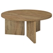 Coaster Aragon Round Panel Base Coffee Table in Mango