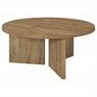 Coaster Aragon Round Panel Base Coffee Table in Mango