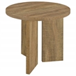 Coaster Aragon 3-Piece Engineered Wood Round Coffee Table Set in Brown