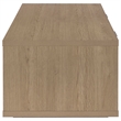 Coaster Ingram 2-Drawer Rectangular Coffee Table with Open Shelf in Latte