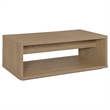 Coaster Ingram 2-Drawer Rectangular Coffee Table with Open Shelf in Latte
