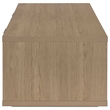 Coaster Ingram 2-Drawer Rectangular Coffee Table with Open Shelf in Latte