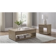Coaster Ingram 2-Piece Engineered Wood Coffee Table Set in Latte