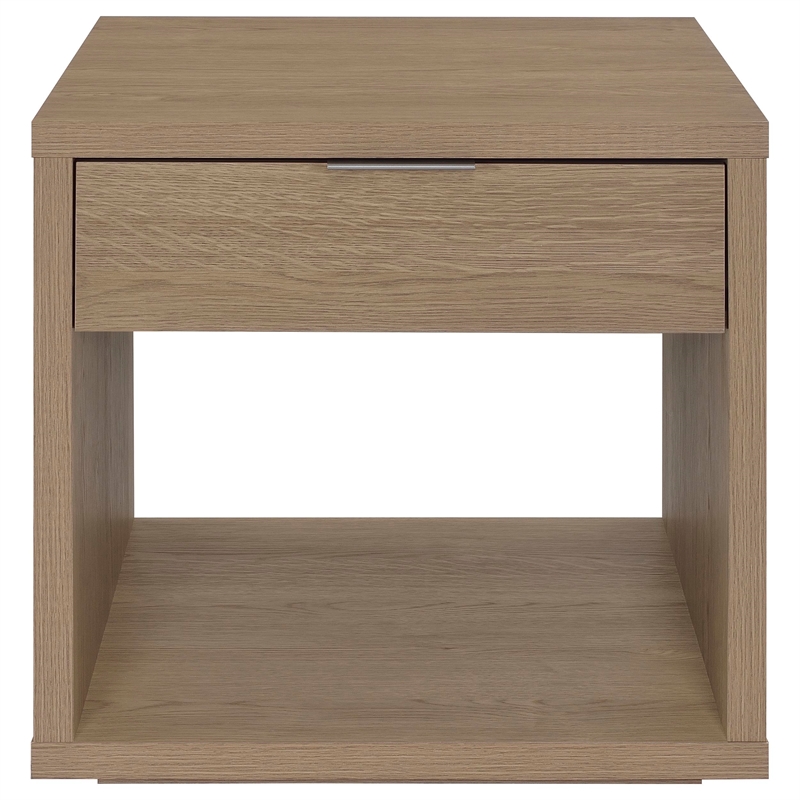 Coaster Ingram 2-Piece Engineered Wood Coffee Table Set in Latte