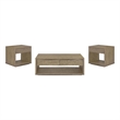 Coaster Ingram 3-Piece Engineered Wood Coffee Table Set in Latte