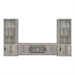 Coaster Burke 3-Piece TV Entertainment Center Fits 75-Inch TVs in Gray Driftwood