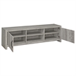 Coaster Burke 3-Piece TV Entertainment Center Fits 75-Inch TVs in Gray Driftwood