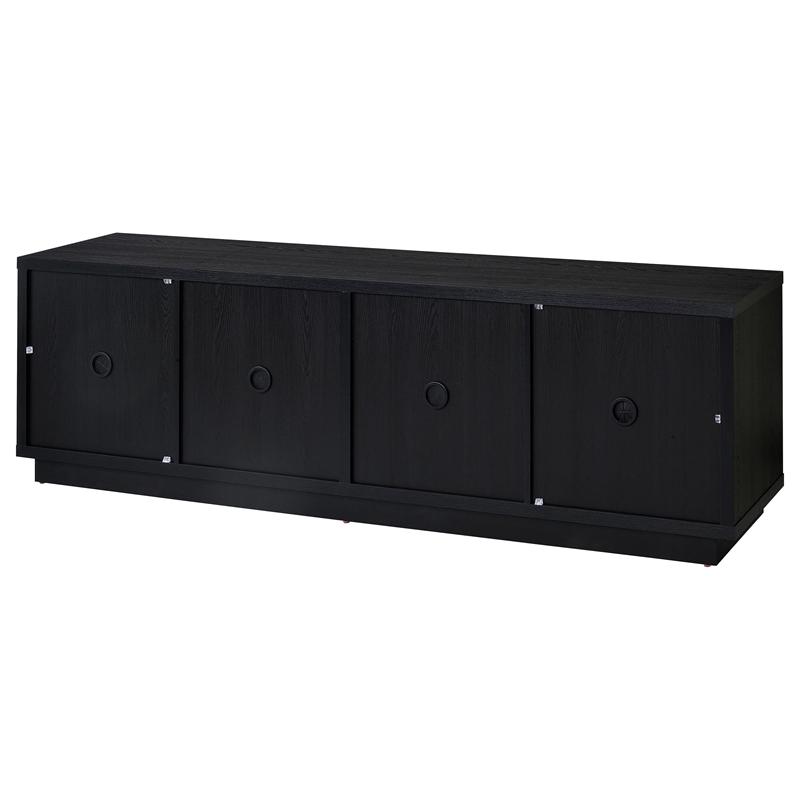 Coaster Medina Engineered Wood TV Stand for TVs up to 85 Inches in Black