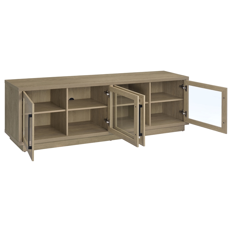 Coaster Medina Engineered Wood TV Stand for TVs up to 85 Inches in Latte