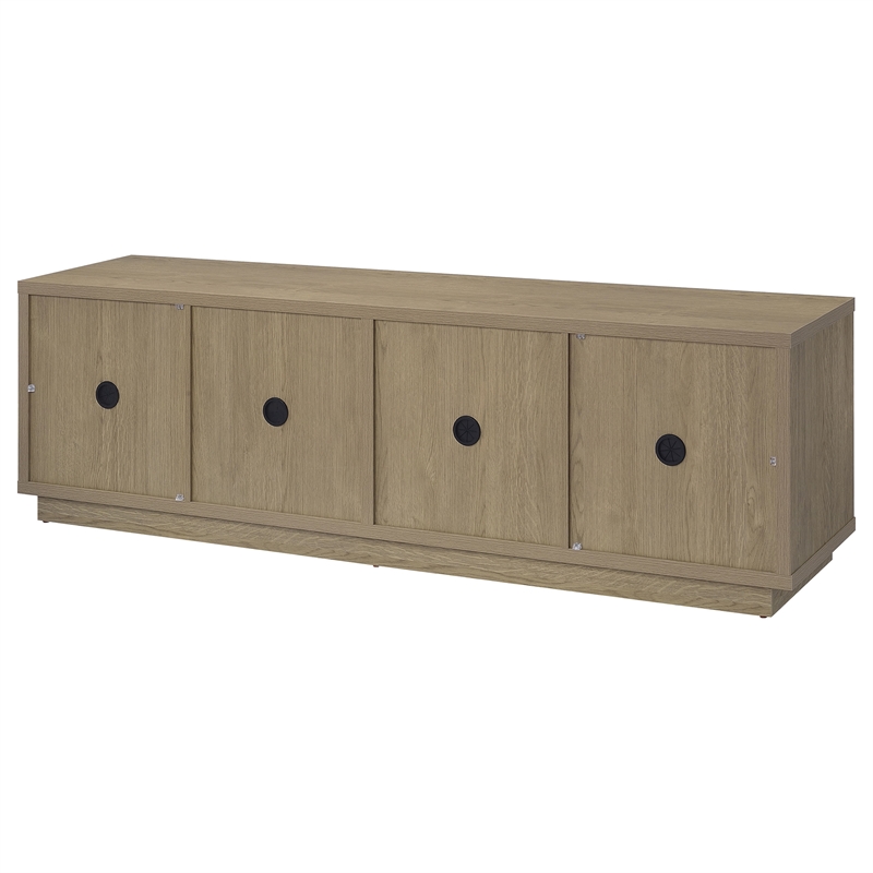 Coaster Medina Engineered Wood TV Stand for TVs up to 85 Inches in Latte