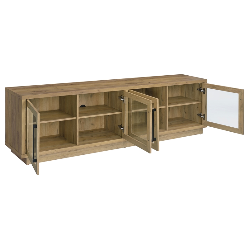 Coaster Medina Engineered Wood TV Stand for TVs up to 85 Inches in Oak