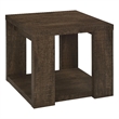 Coaster Pavone Engineered Wood End Table with Open Lower Shelf in Brown