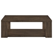 Coaster Pavone Engineered Wood Coffee Table with Open Lower Shelf in Brown