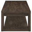 Coaster Pavone Engineered Wood Coffee Table with Open Lower Shelf in Brown
