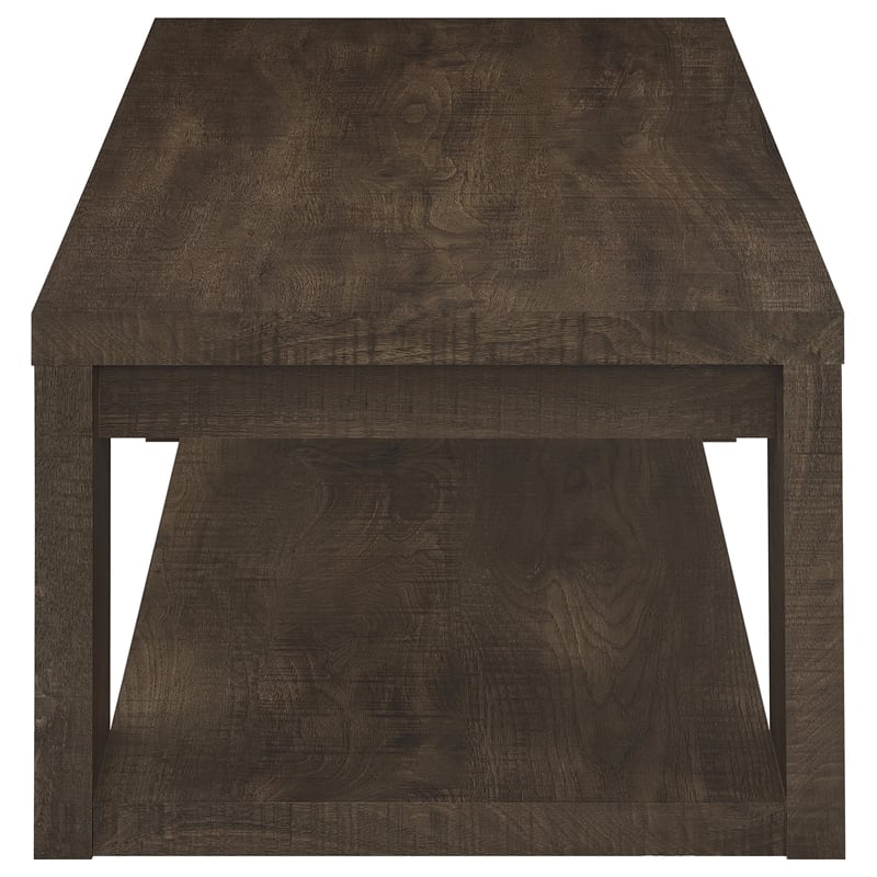 Coaster Pavone 2-Piece Engineered Wood Table Set with Open Shelves in Brown