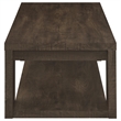 Coaster Pavone 2-Piece Engineered Wood Table Set with Open Shelves in Brown